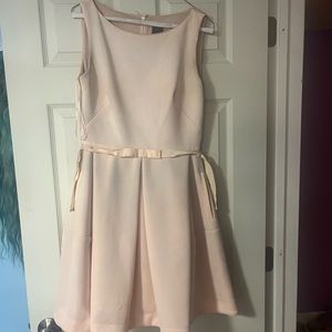 Taylor pink pleated dress Size 6 (S)